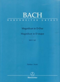 Bach Magnificat In D Bwv 243 Large Score Sheet Music Songbook