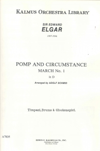 Elgar Pomp & Circumstance No 1 D Schmid Glockensp Sheet Music Songbook