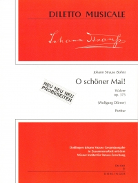 Strauss J Sohn O Schoner Mai Op375 Score Sheet Music Songbook
