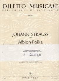 Strauss Ii Albion-polka (francaise) Op.102 I6/14 Sheet Music Songbook