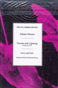Strauss Thunder And Lightning Polka Op324  Sc/pts Sheet Music Songbook