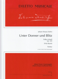 Strauss Unter Donner Und Blitz Op324 Score Sheet Music Songbook