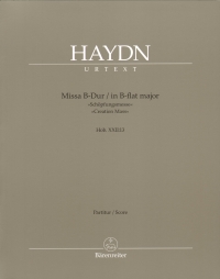 Haydn Creation Mass Bb Hob.xxii:13 Full Score Sheet Music Songbook
