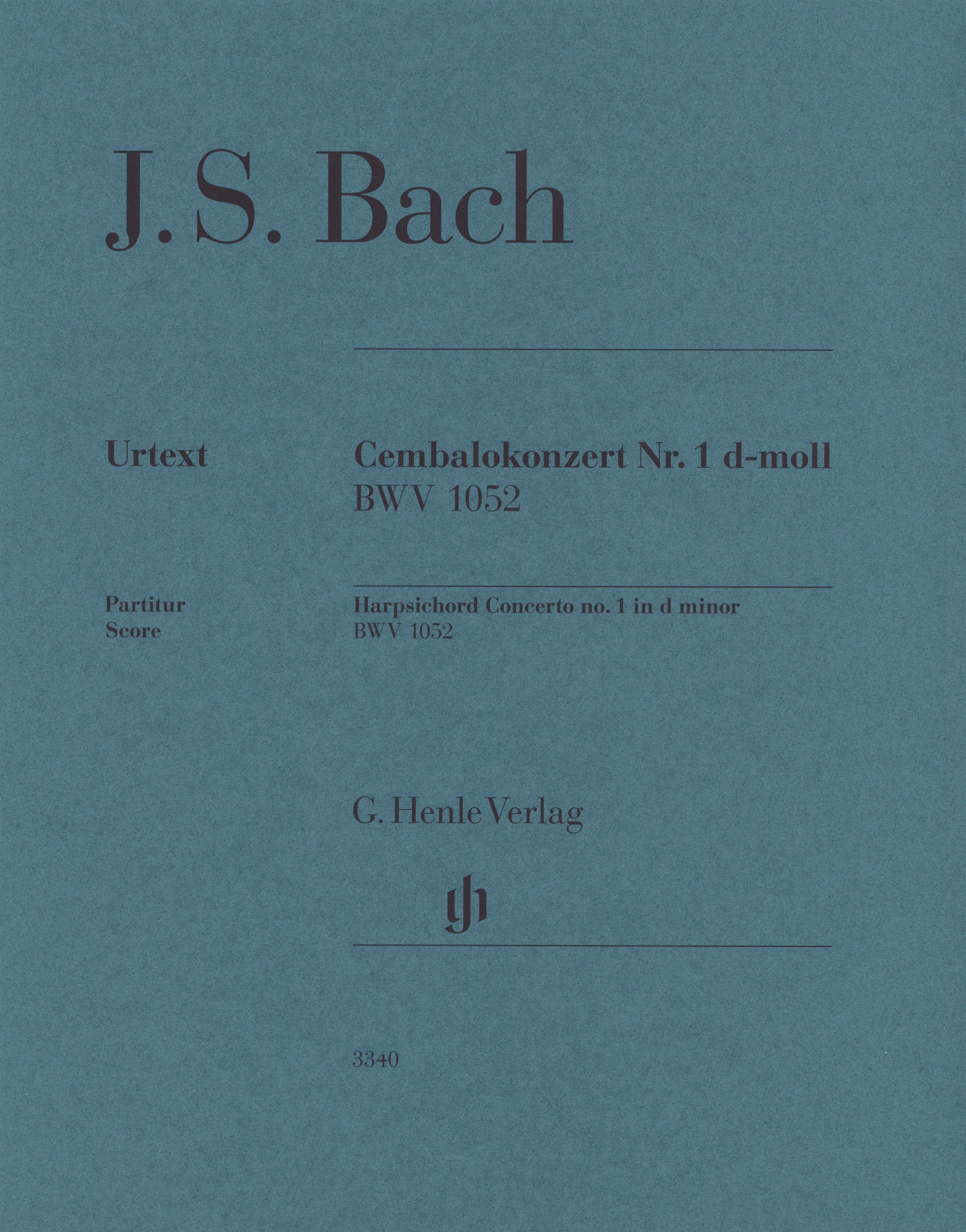 Bach Harpsichord Concerto No 1 Bwv1052 Score Sheet Music Songbook