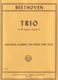 Beethoven Trio Op11 Clarinet/cello/piano Sheet Music Songbook