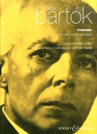 Bartok Contrasts (clarinet,violin & Pno) Sc/pts Sheet Music Songbook