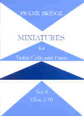 Bridge Miniatures Set 3 (7-9) Violin/cello/piano Sheet Music Songbook