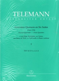 Telemann Paris Quartets Vol 1 Score & Parts Sheet Music Songbook