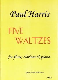 Harris Five Waltzes Flute, Clarinet & Piano Sheet Music Songbook
