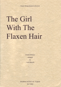 Debussy Girl With The Flaxen Hair  Score & Parts Sheet Music Songbook