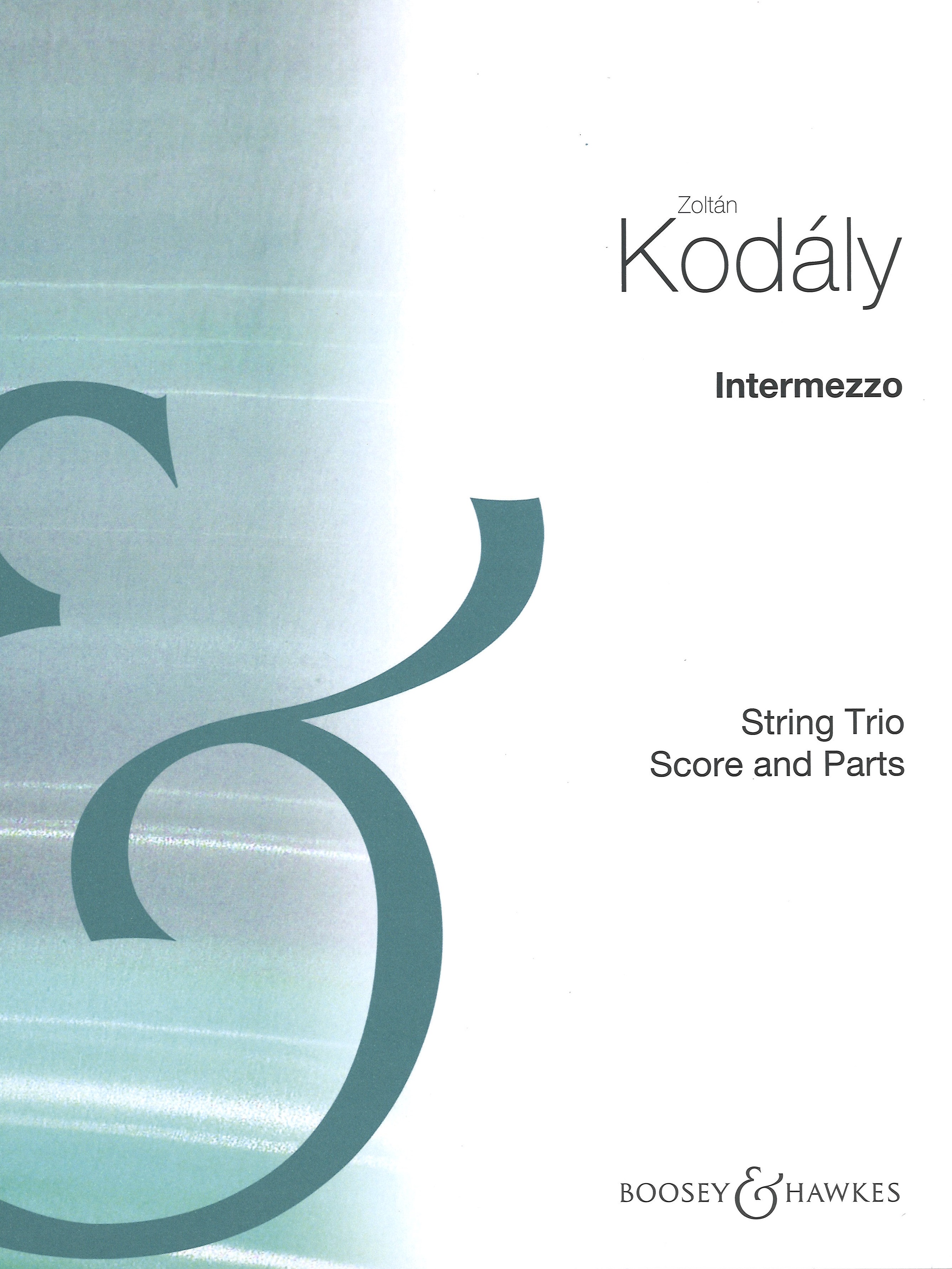 Kodaly Intermezzo String Trio Score & Parts Sheet Music Songbook