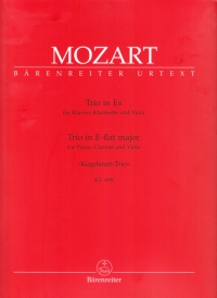 Mozart Trio K498 Kegelstat Pf Cl Vla Sheet Music Songbook