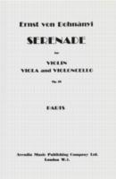 Dohnanyi Serenade Op10 String Trio Parts Sheet Music Songbook