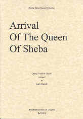 Handel Arrival Of The Queen Of Sheba Str Qut Parts Sheet Music Songbook