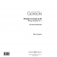 Gorecki Already It Is Dusk Str Quartet No 1 Parts Sheet Music Songbook
