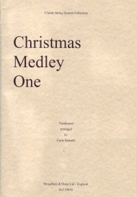Christmas Medley No 1 Martelli String Quartet Pts Sheet Music Songbook
