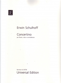 Schulhoff Concertino Flute/viola/d Bass Sheet Music Songbook