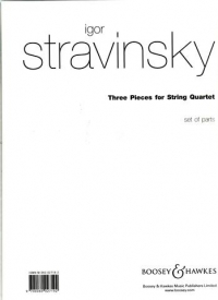 Stravinsky 3 Pieces For String Quartet Parts Set Sheet Music Songbook