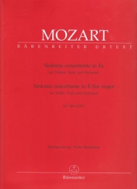 Mozart Sinfonia Concertante K364 Vn/va/pf Sheet Music Songbook