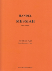 Handel Messiah Continuo/org Shaw Sheet Music Songbook
