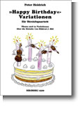 Heidrich Happy Birthday Variations String Quartet Sheet Music Songbook