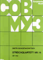 Shostakovich String Quartet No Op142 14 Parts Set Sheet Music Songbook