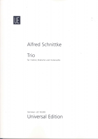 Schnittke String Trio Set Of Parts Sheet Music Songbook