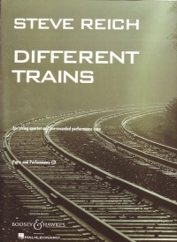Reich Different Trains String Quartet Parts + Cd Sheet Music Songbook