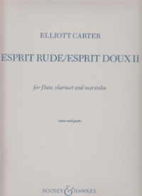 Carter Esprit Rude/esprit Doux Ii Score & Parts Sheet Music Songbook