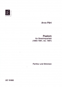 Part Psalom String Quartet Score & Parts Sheet Music Songbook