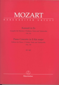 Mozart Piano Concerto No 14 K449 Score/pts Sheet Music Songbook