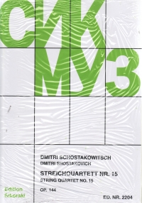 Shostakovich String Quartet No 15 Set Ed 2204 Sheet Music Songbook