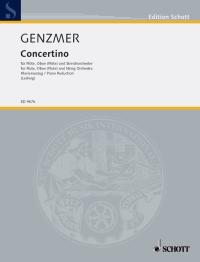Genzmer Concertino Fl/ob/str Orch (pf Reduction) Sheet Music Songbook