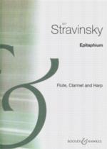 Stravinsky Epitaphium Flute/clarinet/harp Sheet Music Songbook