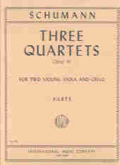 Schumann 3 String Quartets Op41 Sheet Music Songbook