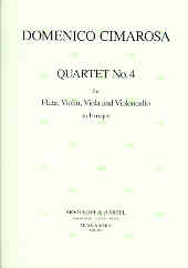 Cimarosa Flute Quartet No 4 In Fmaj Sheet Music Songbook