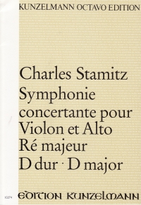 Stamitz Symphonie Concertante In D Vln/vla/pf Sheet Music Songbook