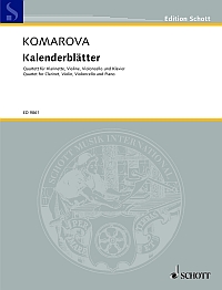 Komarova Calendar Sheets Bb Cl/vn/vc/pf Sheet Music Songbook