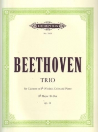 Beethoven Clarinet Trio Bb Op11 (parts) Sheet Music Songbook