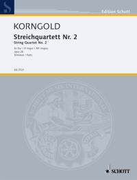 Korngold String Quartet No 2 Parts Sheet Music Songbook