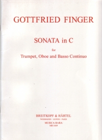 Finger Sonata Trumpet/oboe/piano Sheet Music Songbook