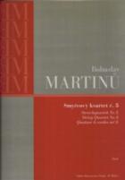 Martinu String Quartet No 5 Set Of Parts Sheet Music Songbook