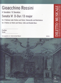 Rossini Sonatas (6) No 6 String Quartet Score Sheet Music Songbook
