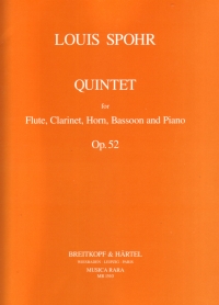 Spohr Quintet Op52 Pf/fl/cl/bsn/hn Sheet Music Songbook