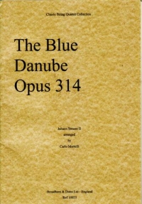 Strauss Blue Danube Op314 String Quartet Parts Sheet Music Songbook