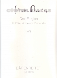 Bialas Elegies (3) Chamber Mixed Score & Parts Sheet Music Songbook