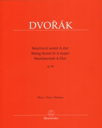 Dvorak String Sextet In A Op48 Parts Sheet Music Songbook
