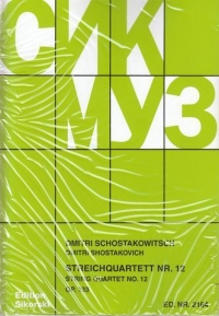 Shostakovich String Quartet No 12 Op133 Parts Sheet Music Songbook
