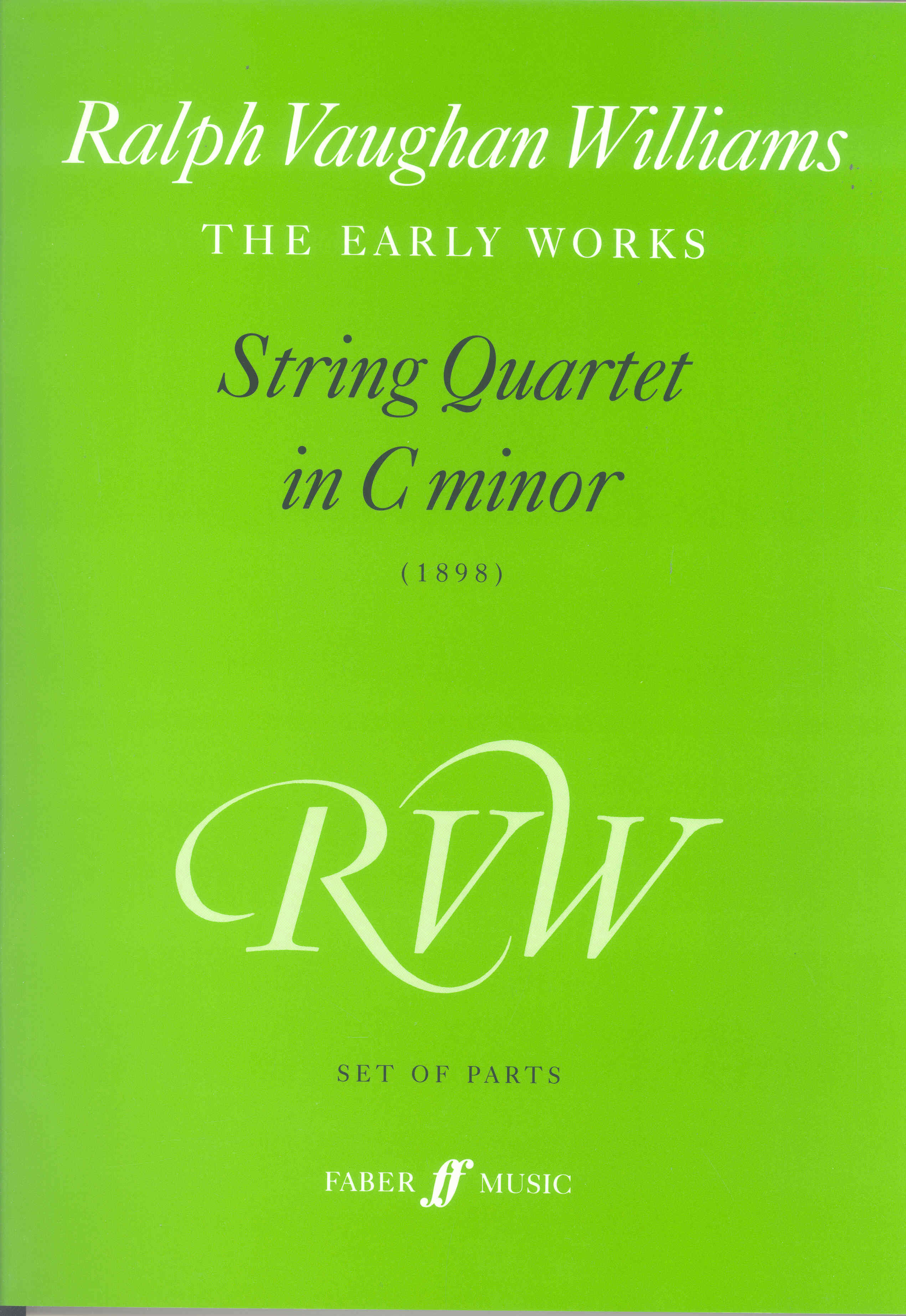Vaughan Williams String Quartet Cmin Set Of Parts Sheet Music Songbook