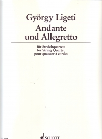 Ligeti Andante Und Allegretto String Quartet Sheet Music Songbook